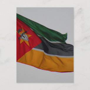 flag mozambique postcard