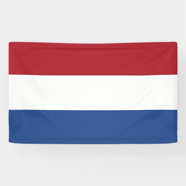 Flag Netherlands Tricolor Banner (Horizontal)