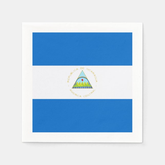 Flag: Nicaragua Napkin (Front)