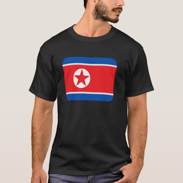 Flag North Korea T-Shirt (Front)