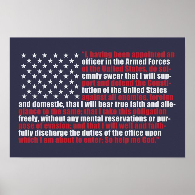 Flag Oath Comission Poster (Front)
