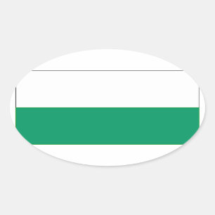 Flag of Aalten, Netherlands Oval Sticker