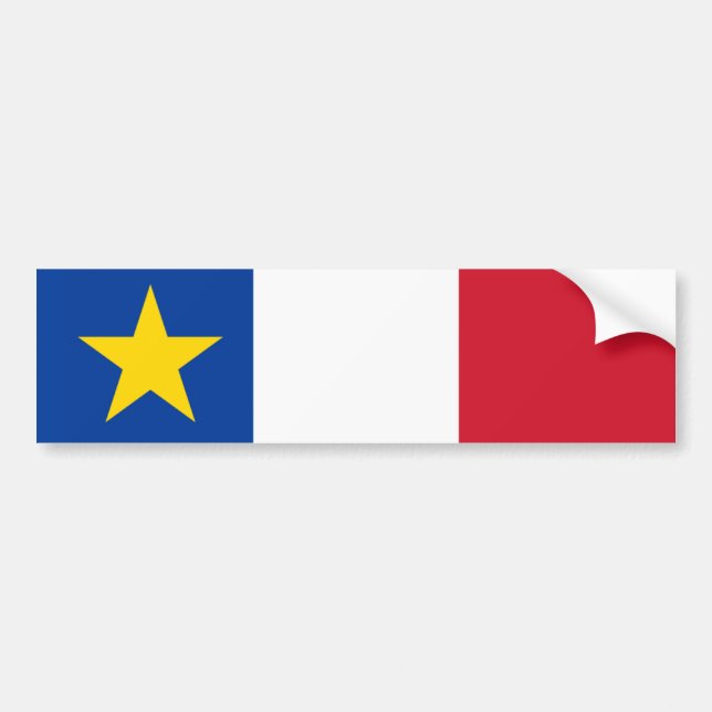 Flag of Acadia Bumper Sticker (Front)
