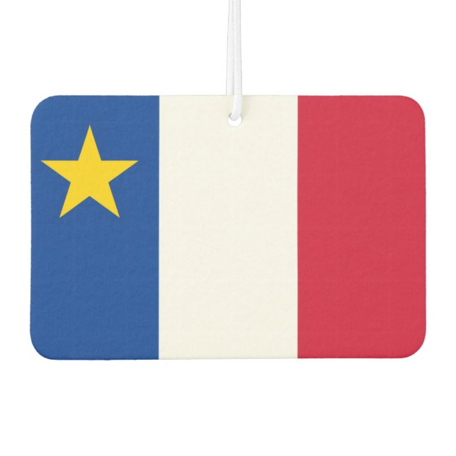 Flag of Acadia Car Air Freshener (Front)