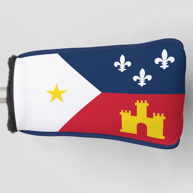 Flag of Acadia, Louisiana Golf Head Cover (Front)