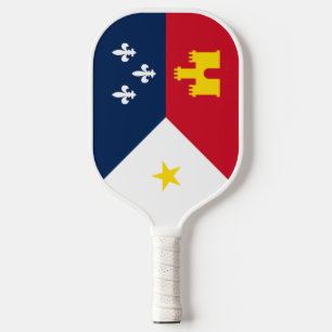 Flag of Acadia, Louisiana Pickleball Paddle
