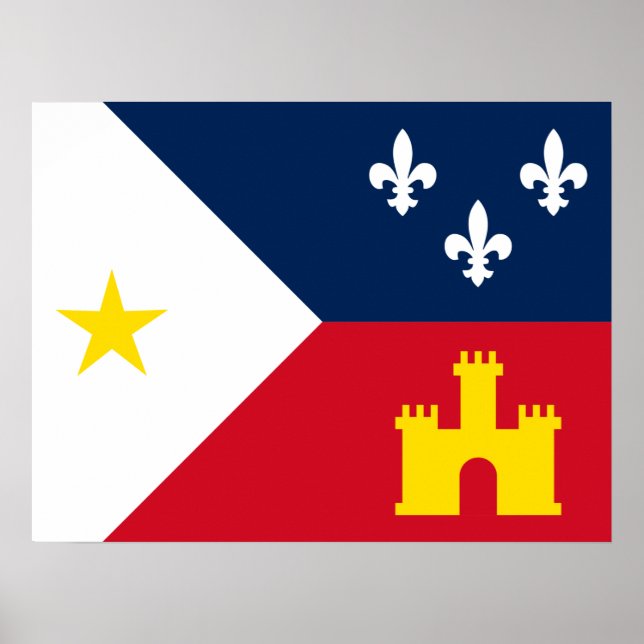 Flag of Acadiana Poster (Front)