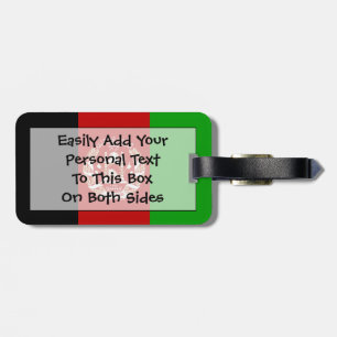 Flag of Afganistan Easy ID Luggage Tag