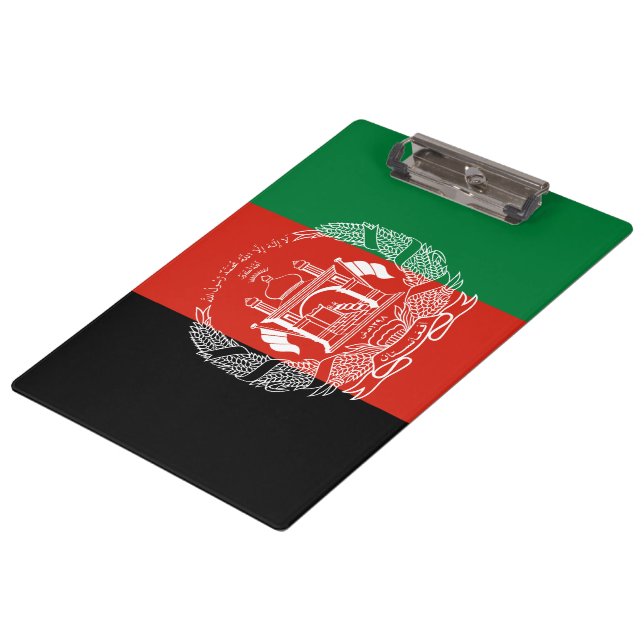 Flag of Afghanistan Clipboard (Angled)