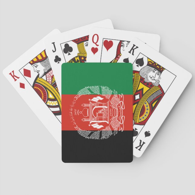 Flag of Afghanistan Playing Cards (Back)
