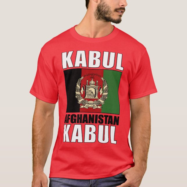 Flag of Afghanistan T-Shirt (Front)