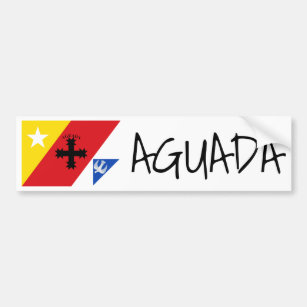Flag of Aguada, Puerto Rico Bumper Sticker