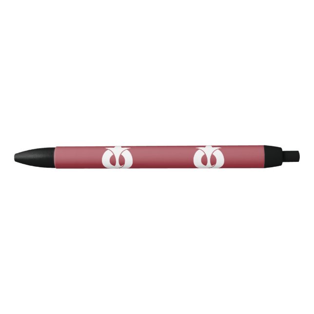 Flag of Aichi Prefecture, Japan Black Ink Pen (Front)