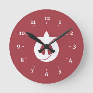 Flag of Aichi Prefecture, Japan Round Clock