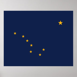 Flag of Alaska Poster