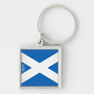 Flag of Alba Key Ring