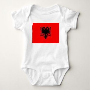 Flag of Albania Baby Bodysuit