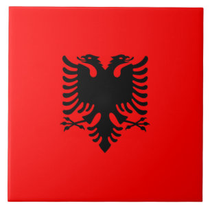 Flag of Albania Ceramic Tile