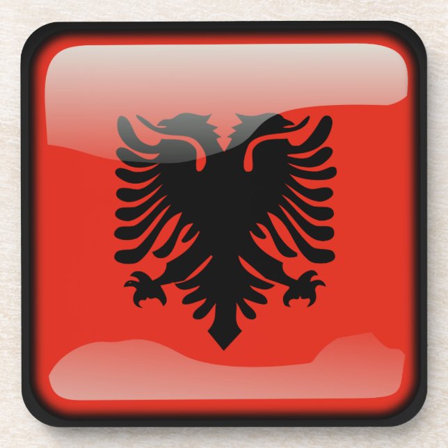 Flag of Albania Coaster (Front)