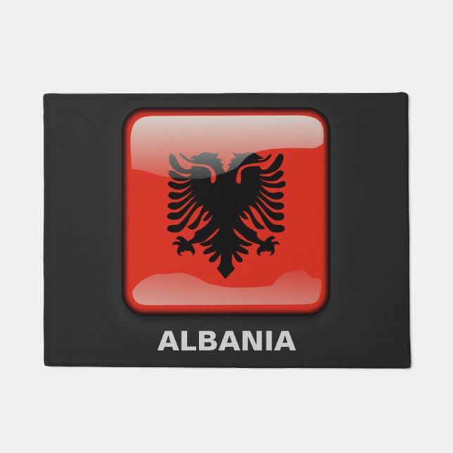 Flag of Albania Doormat (Front)