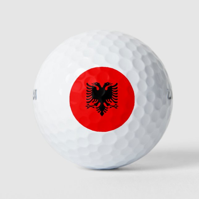 Flag of Albania Golf Balls (Front)