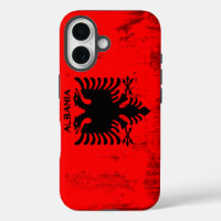 Flag of Albania "Grunge" Look