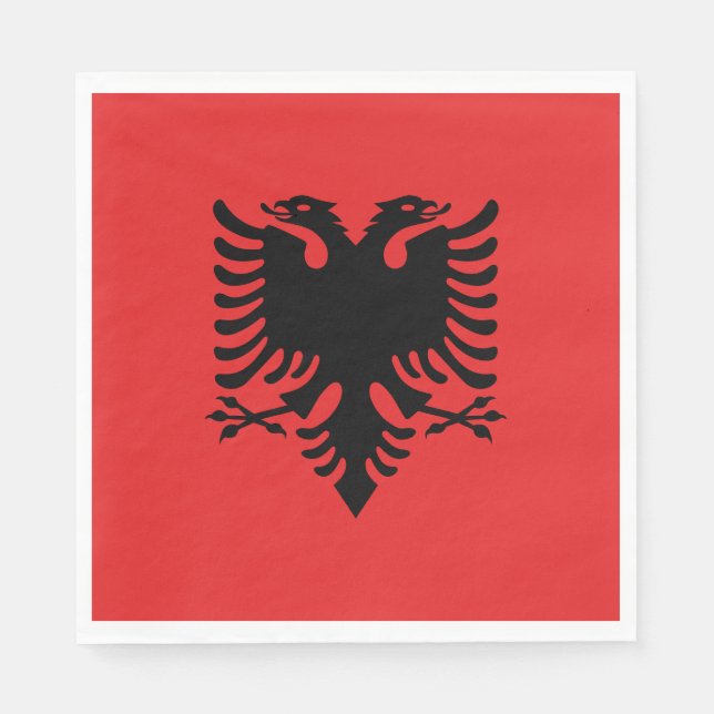 Flag of Albania Napkin (Front)