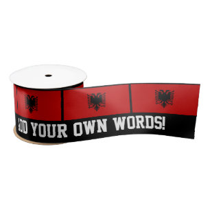 Flag of Albania Satin Ribbon
