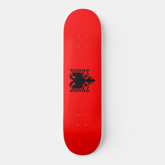 Flag of Albania Skateboard (Front)