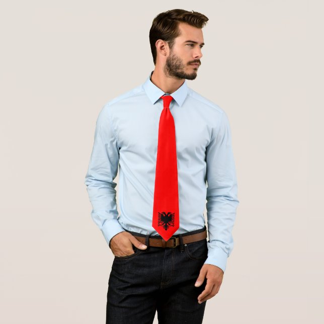 Flag of Albania Tie (In Situ)