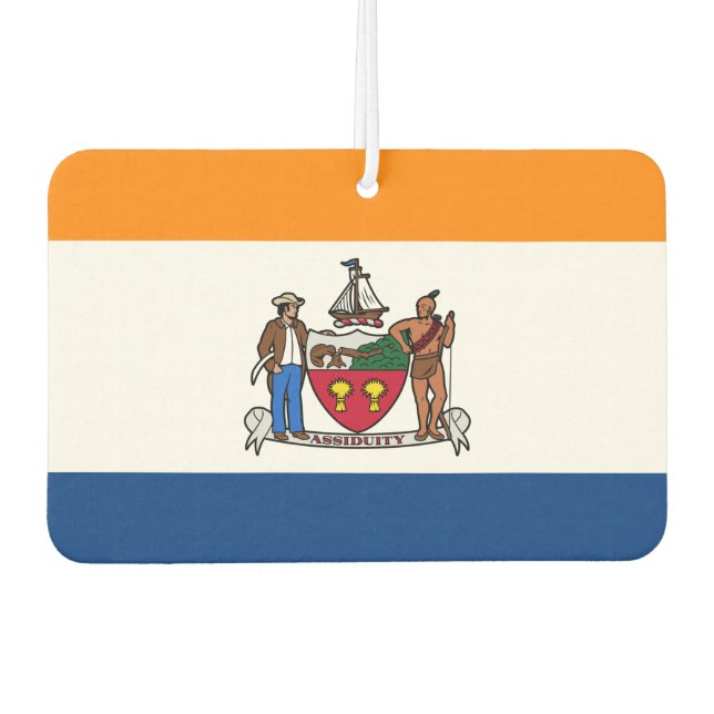 Flag of Albany, New York Car Air Freshener (Front)