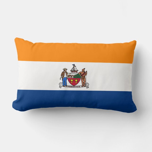 Flag of Albany, New York Lumbar Cushion (Front)