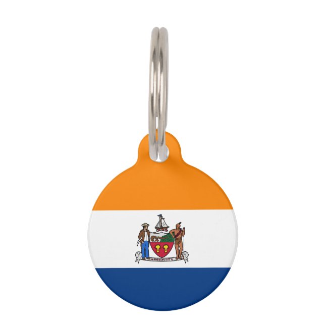Flag of Albany, New York Pet Tag (Front)