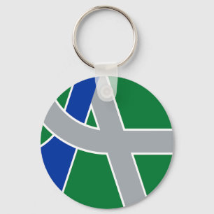Flag of Albany, Oregon Key Ring