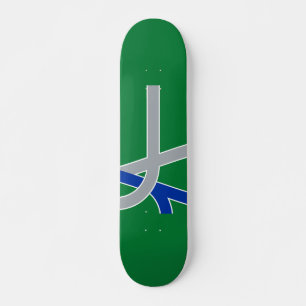 Flag of Albany, Oregon Skateboard