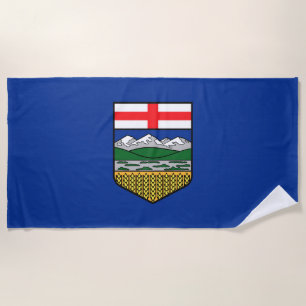 Flag of Alberta Beach Towel