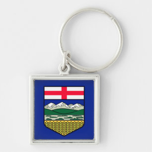 Flag of Alberta - CANADA Key Ring