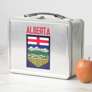 Flag of Alberta - CANADA Metal Lunch Box