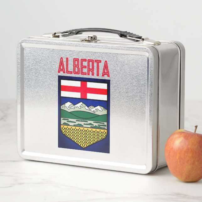 Flag of Alberta - CANADA Metal Lunch Box (In Situ)