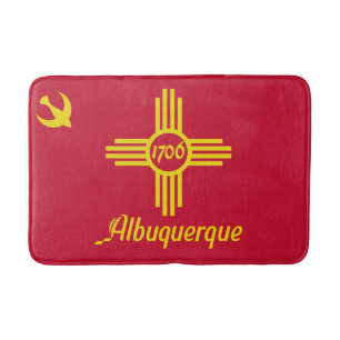 Flag of Albuquerque, New Mexico Bath Mat