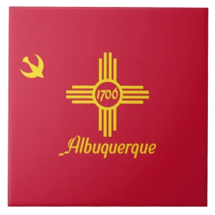 Flag of Albuquerque (New Mexico) Ceramic Tile