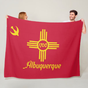 Flag of Albuquerque (New Mexico) Fleece Blanket