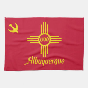Flag of Albuquerque, New Mexico Kitchen Towel