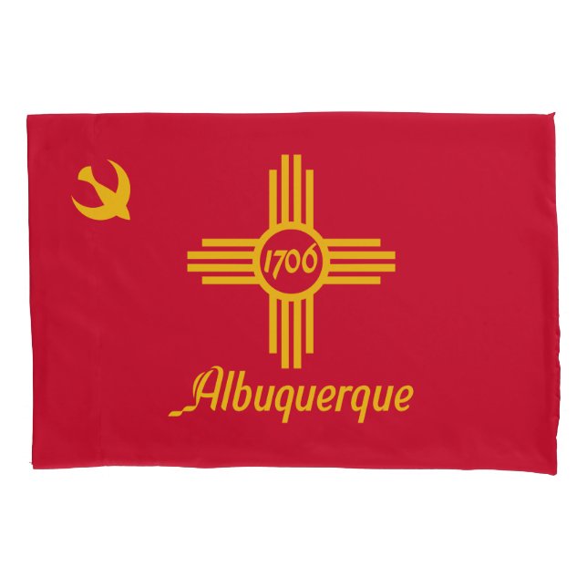 Flag of Albuquerque, New Mexico Pillowcase (Front)