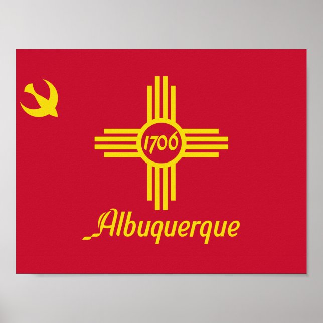 Flag of Albuquerque, New Mexico Poster (Front)