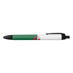 Flag of Algeria Black Ink Pen