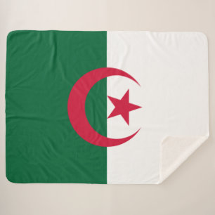 Flag of Algeria Sherpa Blanket