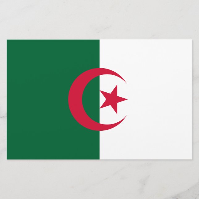 Flag of Algeria Stationery (Front)