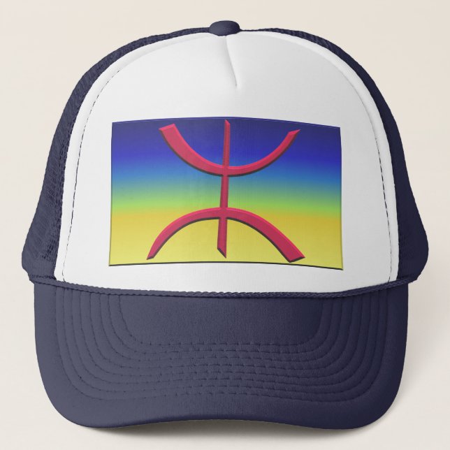 Flag of Amazigh and Kabyle Trucker Hat (Front)