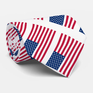 Flag of America American Army USA Tie